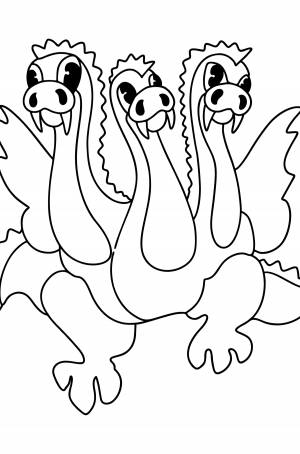 Раскраска Змей горыныч ♥ Онлайн и !