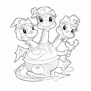 Горыныч раскраска