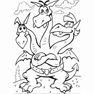 Раскраски змей горыныч