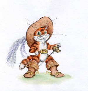 Просмотреть иллюстрацию Кот в сапогах из сообщества русскоязычных художников автора Kasanna в стилях