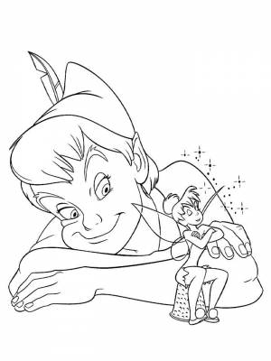 Раскраски Питер Пэн   в формате