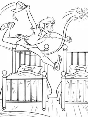 Раскраска Питер Пэн картинка