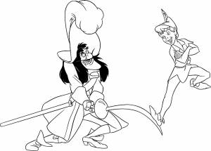 Раскраска Питер Пэн