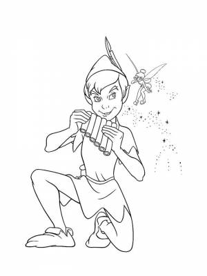 Раскраска Питер Пэн