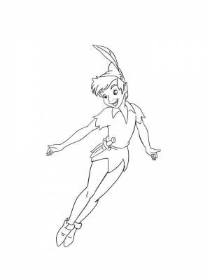 Раскраска Питер Пэн для мальчиков