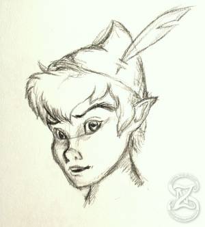 Питер Пэн для срисовки