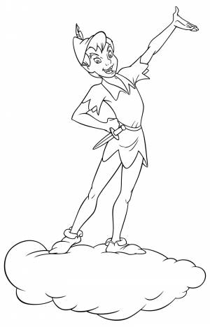 Раскраска питер пэн