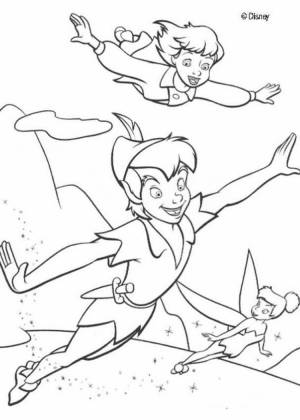 Питер Пэн для срисовки