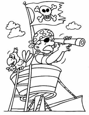 kleurplaten piraten