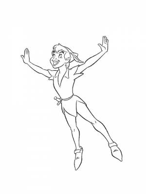 Раскраски Питер Пэн   в формате