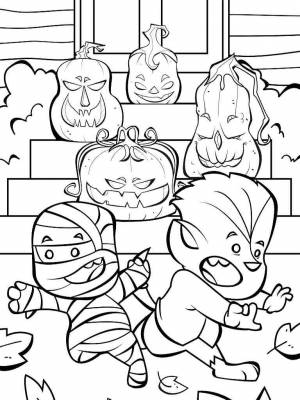 Раскраски Хэллоуин