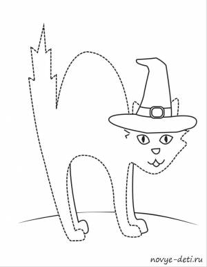 Раскраска для детей « Хэллоуин»