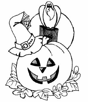 Раскраски хэллоуин, Раскраска сова волшебница Хэллоуин