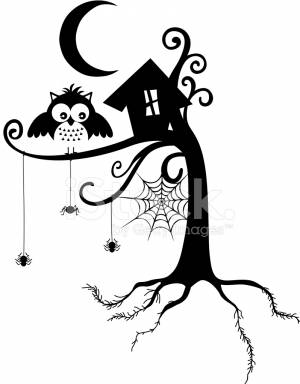 Хэллоуин Сова Стоковый Вектор