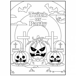 Раскраски хэллоуин для детей