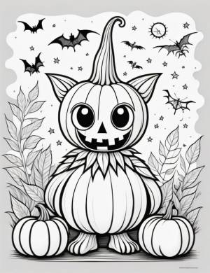 Раскраска хэллоуин