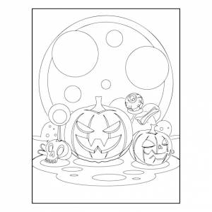 Раскраски хэллоуин для детей