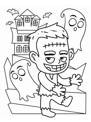 Раскраски Хэллоуин