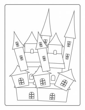 Хэллоуин раскраски для детей с нарисованной вручную иллюстрацией эскиза тыквы черного цвета