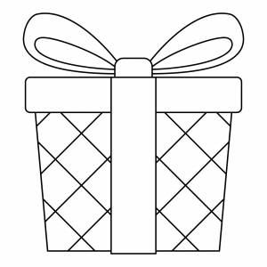 Новогодние подарки раскраска