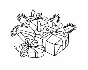 Раскраска Подарок