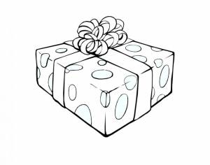 Раскраска Подарок