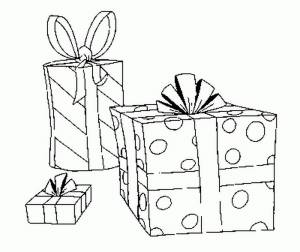 Раскраска Подарок