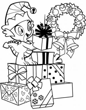 Раскраски Подарок