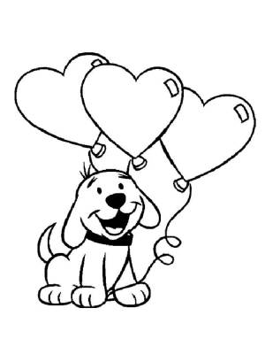 Раскраски Валентинки