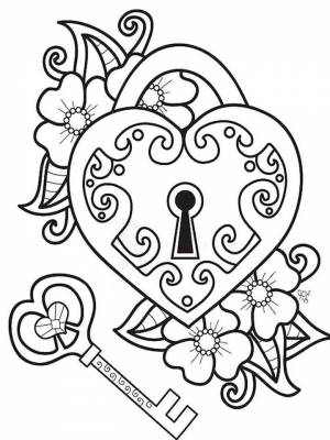 Раскраска Валентинки  в формате  для мальчиков