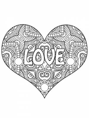 Картинка Валентинки раскраска в формате  для мальчиков