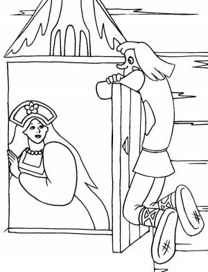 Раскраски Раскраска Сказка летучий корабль летучий корабль