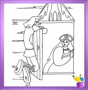 Летучий корабль -сказка-раскраска