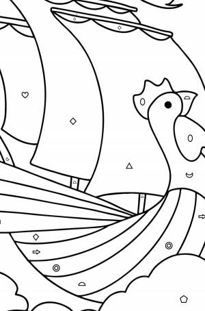 Раскраска Летучий корабль ♥ Онлайн и !