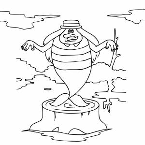 Летучий корабль раскраска