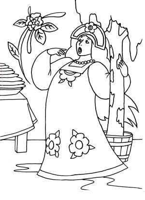 Раскраски Раскраска Сказка летучий корабль