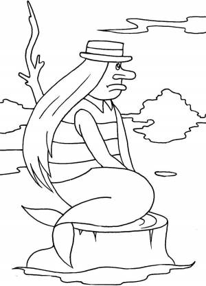 Раскраски Раскраска Водяной летучий корабль