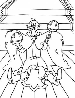 Раскраска Летучий корабль 17