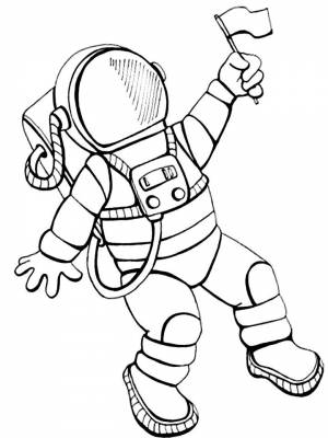 Раскраска День Космонавтики  в формате  онлайн