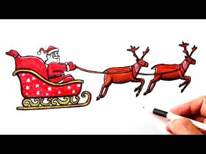 How To Draw Santas Sleigh