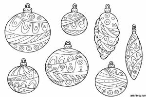 Новогодние Ёлочные игрушки картинка