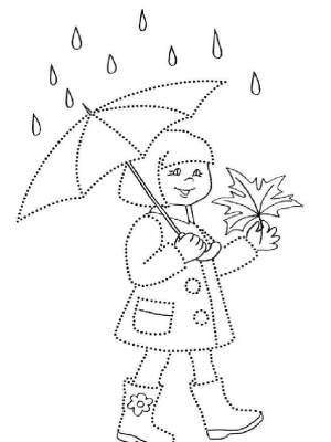 Раскраска Девочка   в формате