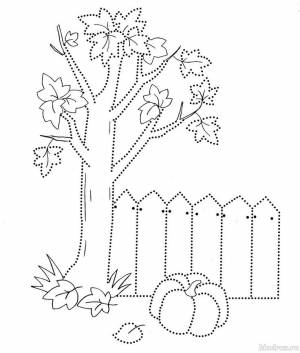 Раскраски для детей на тему Осень
