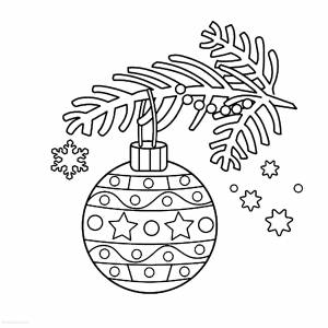 Елочные шары раскраски для детей