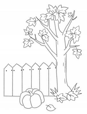 Раскраски Осень   в формате