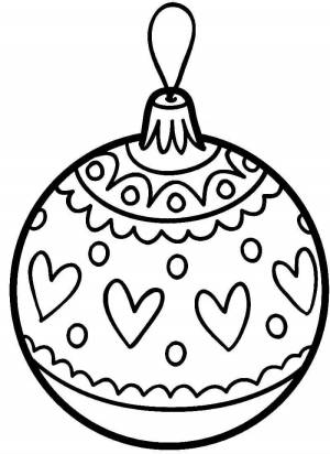 Раскраски Новогодние игрушки для детей 6 7 лет