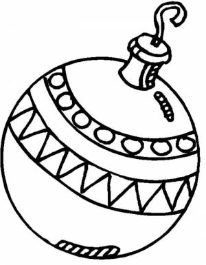 Раскраски Новогодние Игрушки