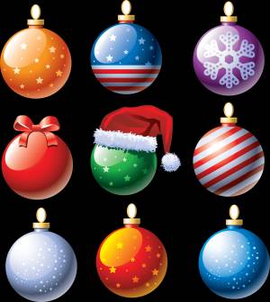 Рисунки одной елочной игрушки