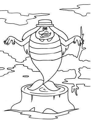 Раскраска Летучий корабль