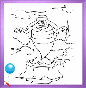 Летучий корабль -сказка-раскраска